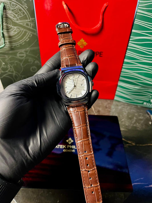 Patek Phillipe Leather Brown Strap