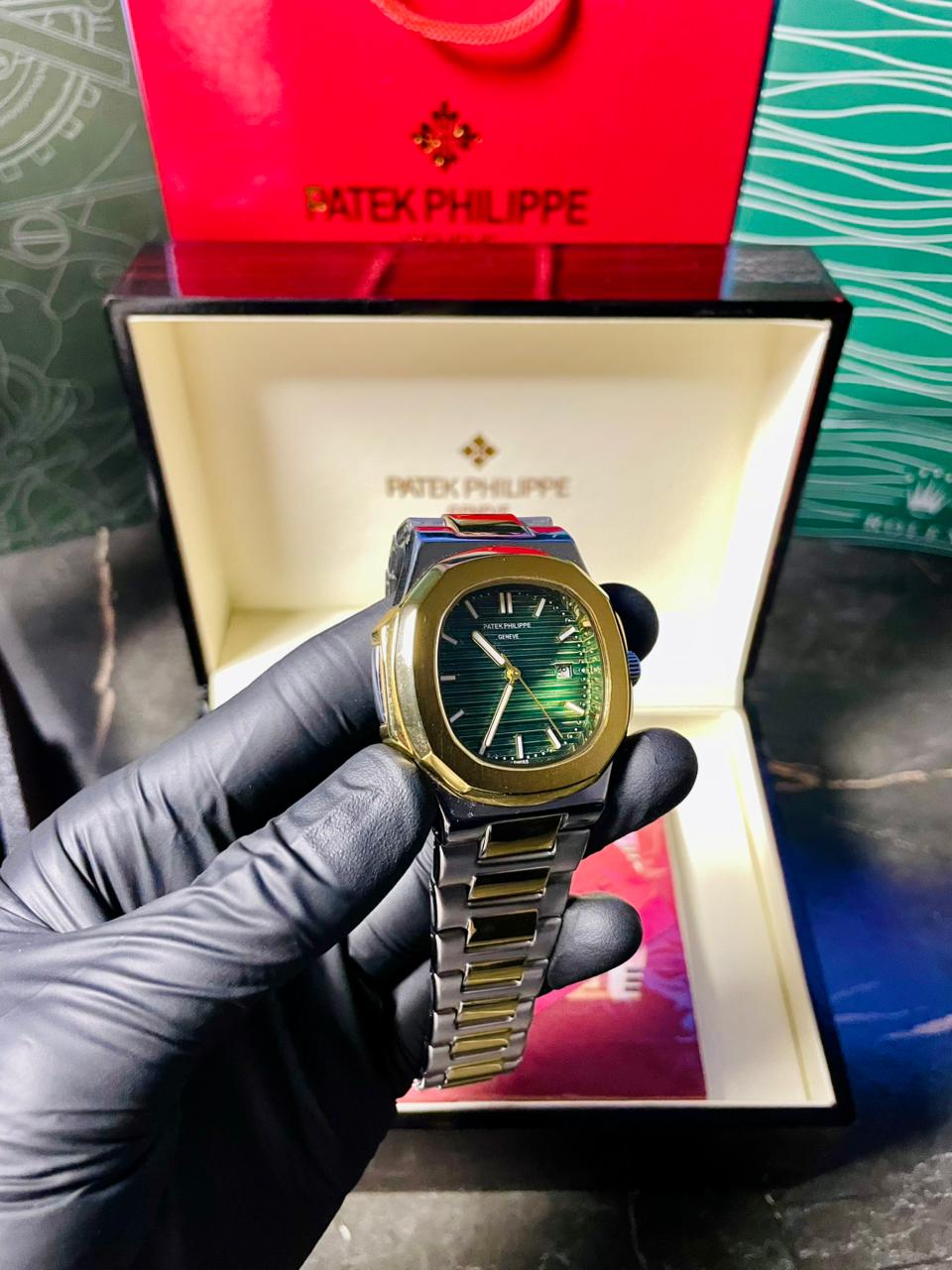 Patek Phillipe Two Tone with Green Dial