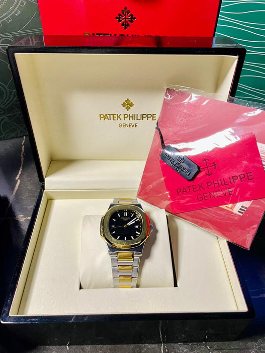 Patek Phillipe Two Tone with Black Dial