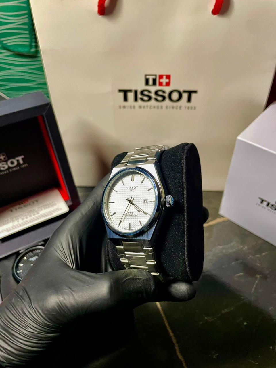 Tissot 1853 PRX Silver with White Dial