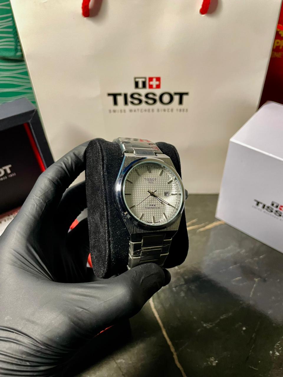 Tissot 1853 PRX Silver with White Dial