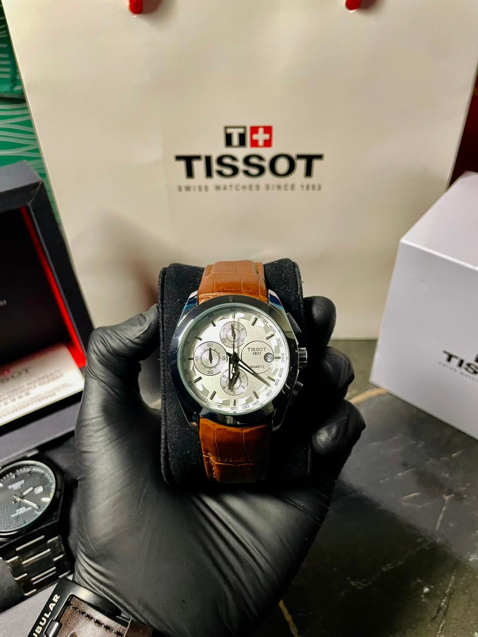 Tissot 1853 PRX Brown Strap With Chronograph