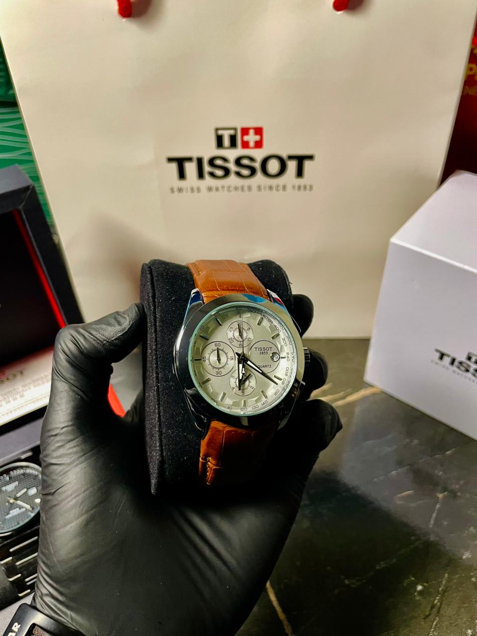 Tissot 1853 PRX Brown Strap With Chronograph