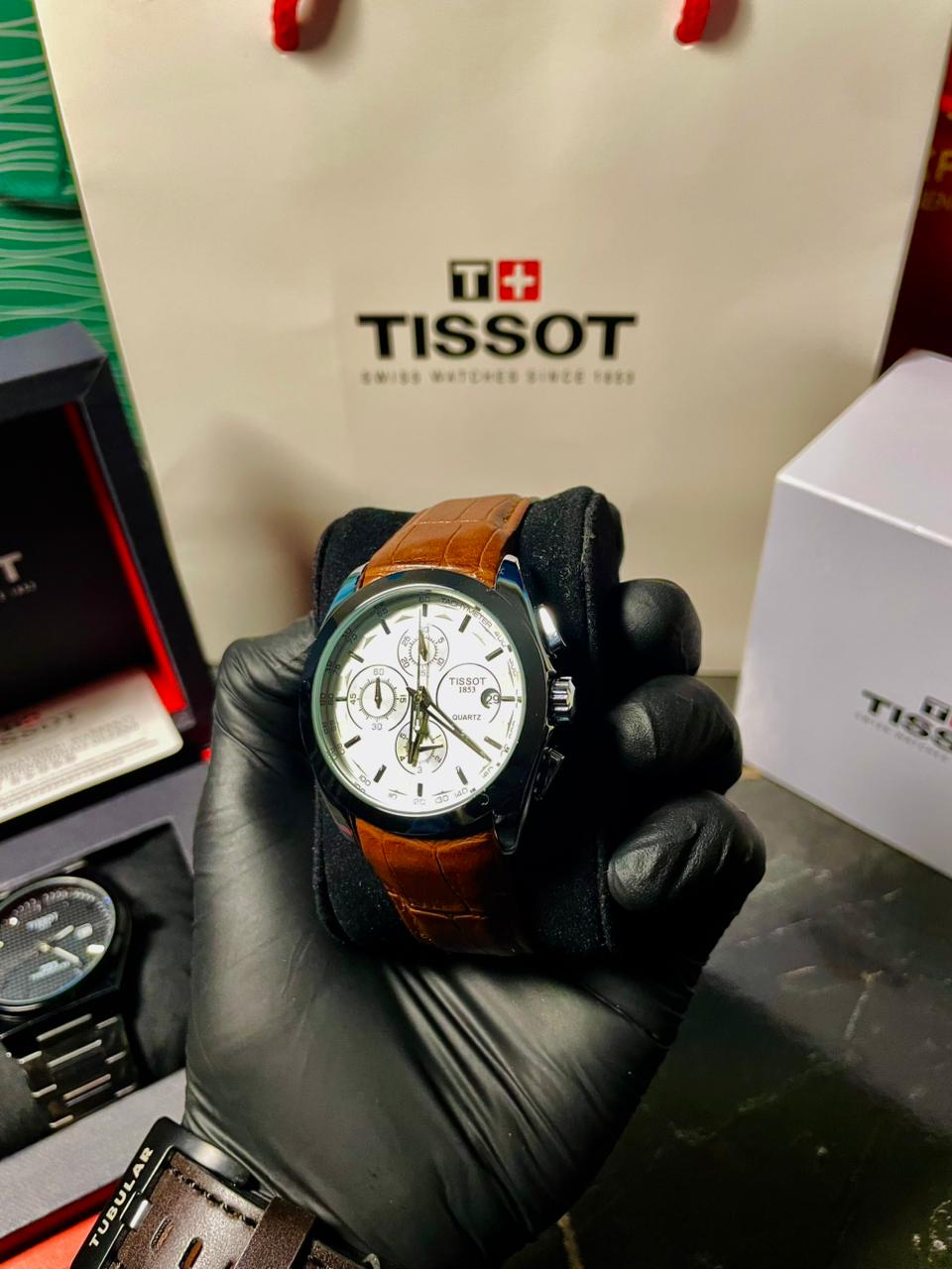 Tissot 1853 PRX Brown Strap With Chronograph